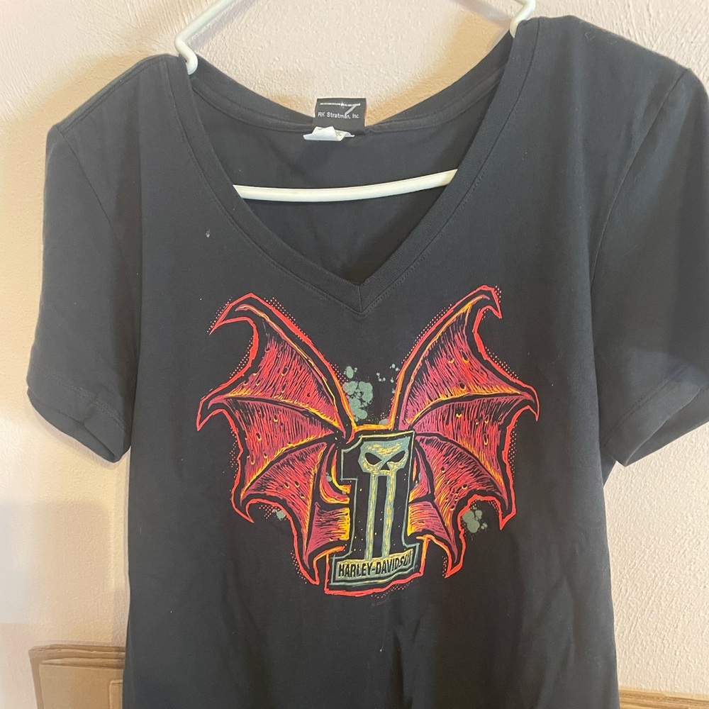 Ladies Harley Davidson shirt. “Scorned Too”